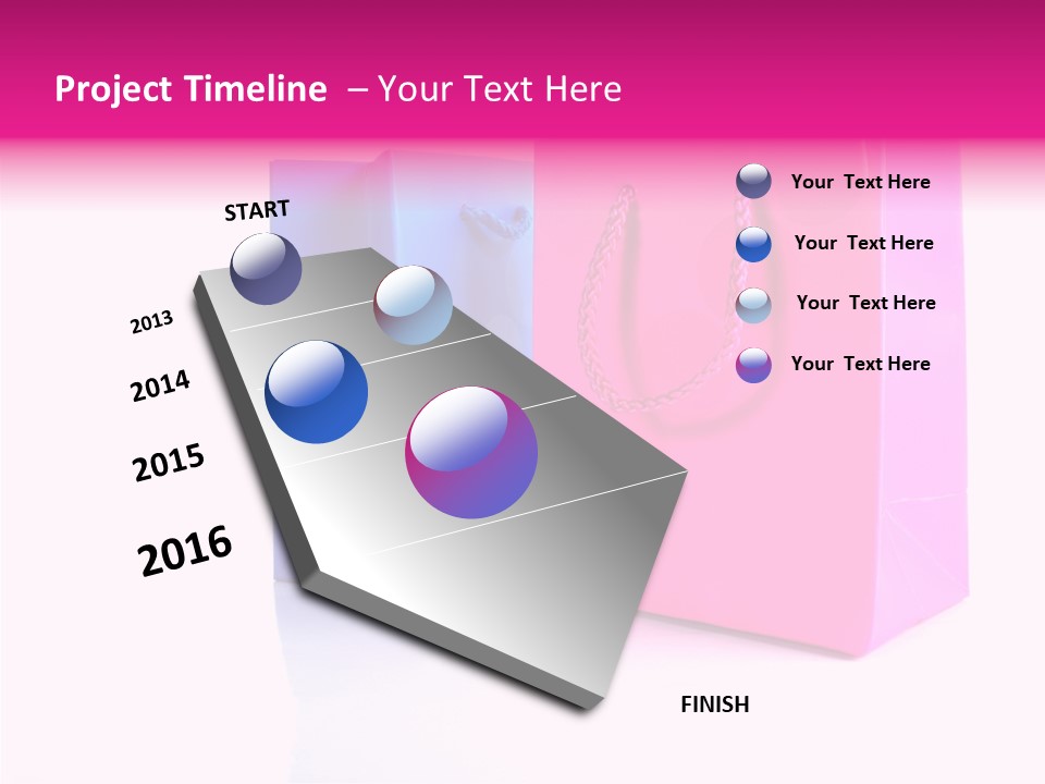 Bag Shop Blue PowerPoint Template