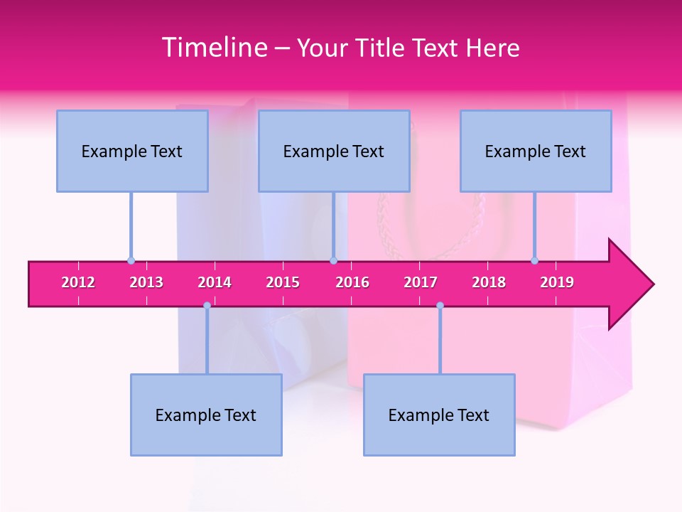 Bag Shop Blue PowerPoint Template