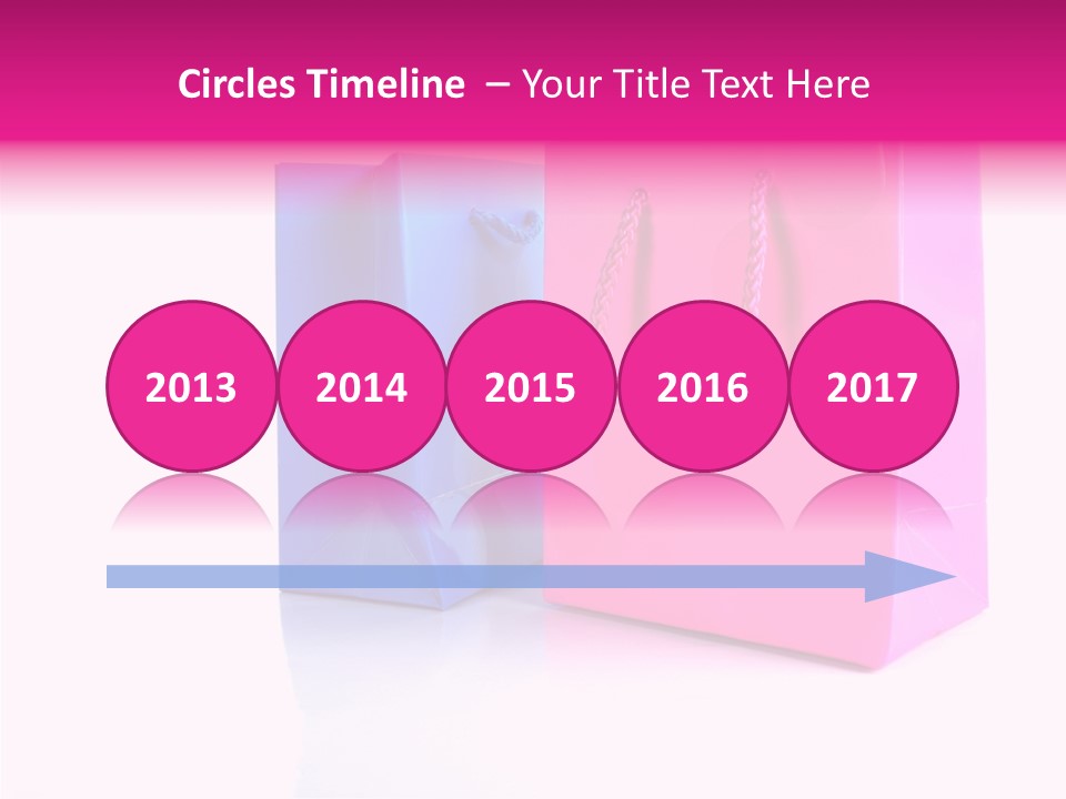 Bag Shop Blue PowerPoint Template