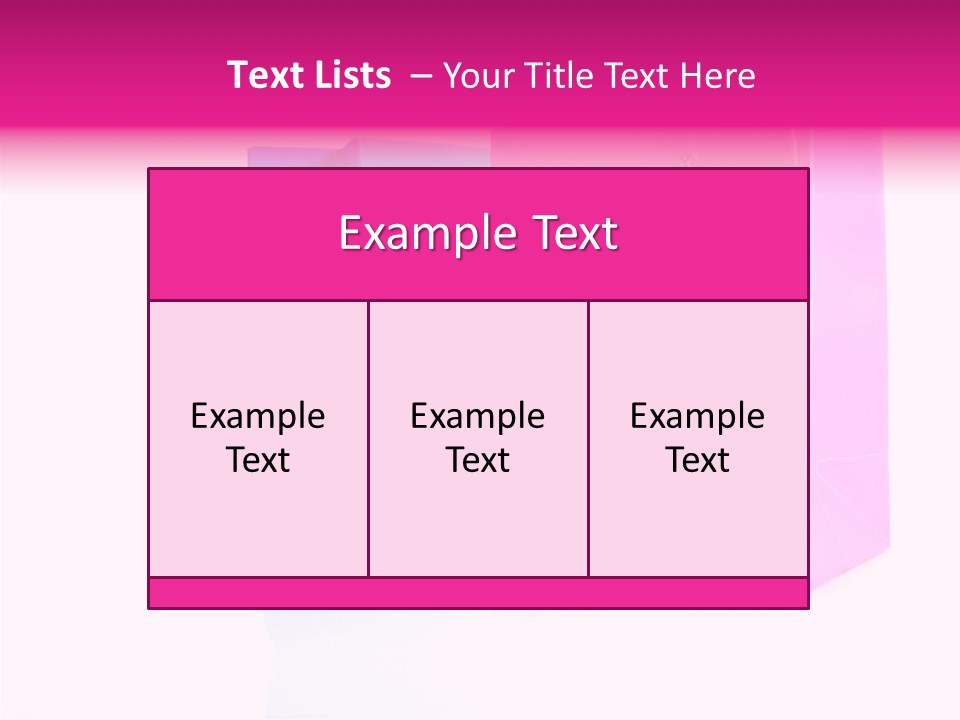 Bag Shop Blue PowerPoint Template