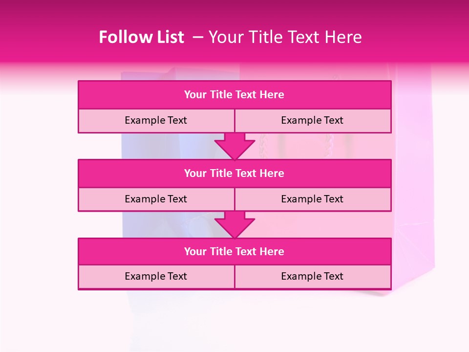 Bag Shop Blue PowerPoint Template