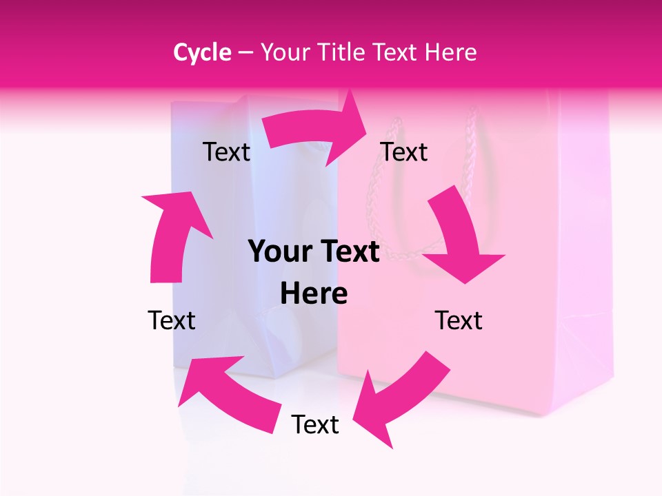 Bag Shop Blue PowerPoint Template