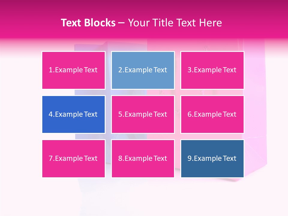 Bag Shop Blue PowerPoint Template