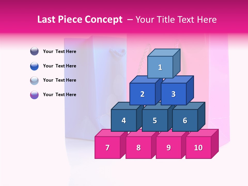 Bag Shop Blue PowerPoint Template