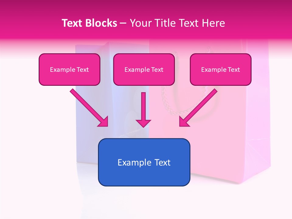 Bag Shop Blue PowerPoint Template