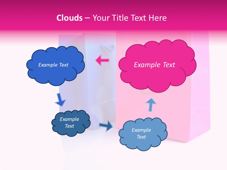 Bag Shop Blue PowerPoint Template