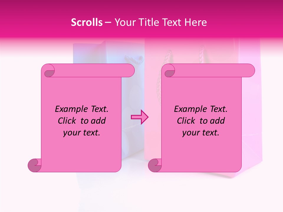 Bag Shop Blue PowerPoint Template