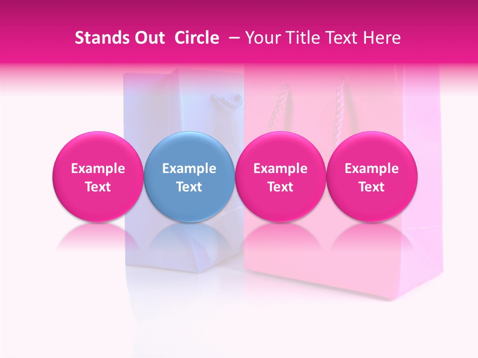 Bag Shop Blue PowerPoint Template