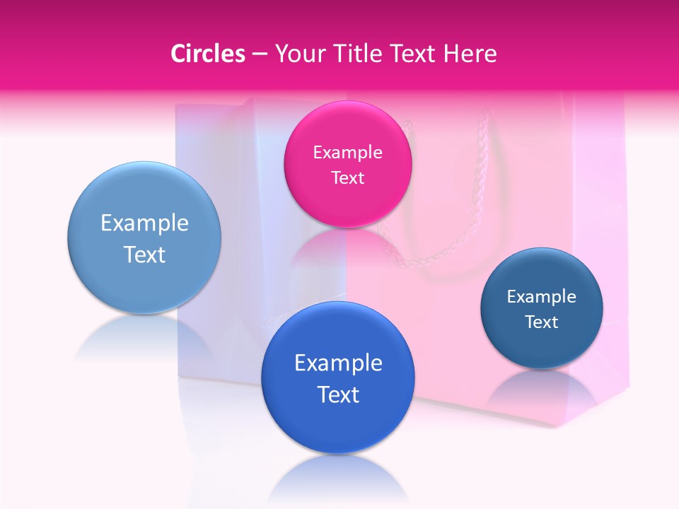 Bag Shop Blue PowerPoint Template