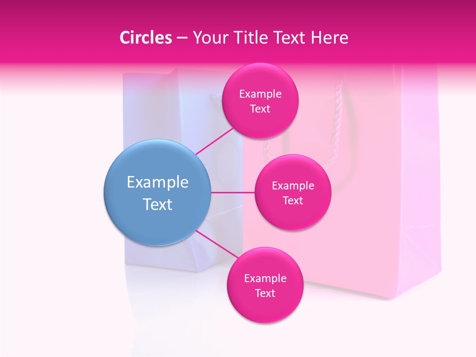 Bag Shop Blue PowerPoint Template