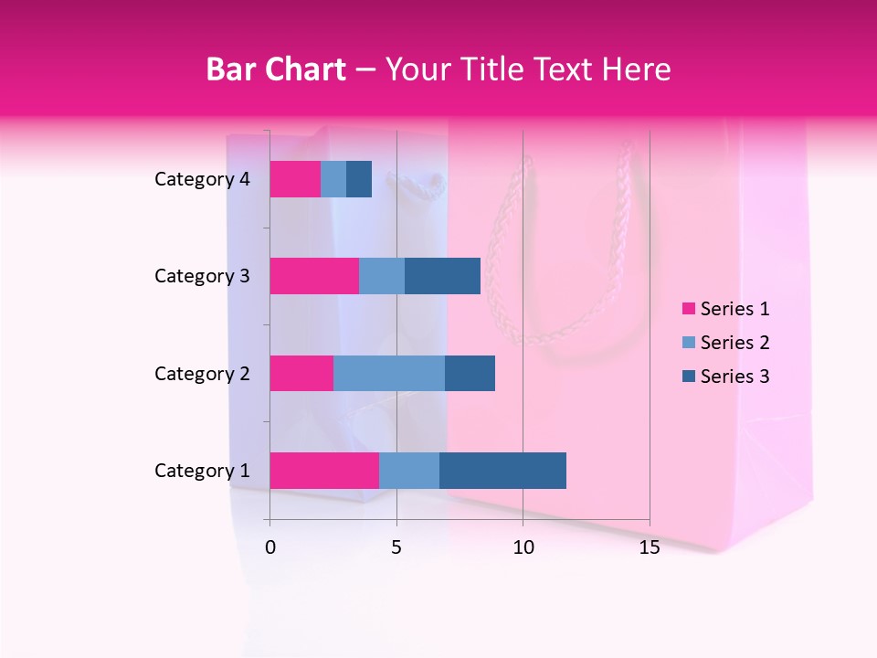 Bag Shop Blue PowerPoint Template