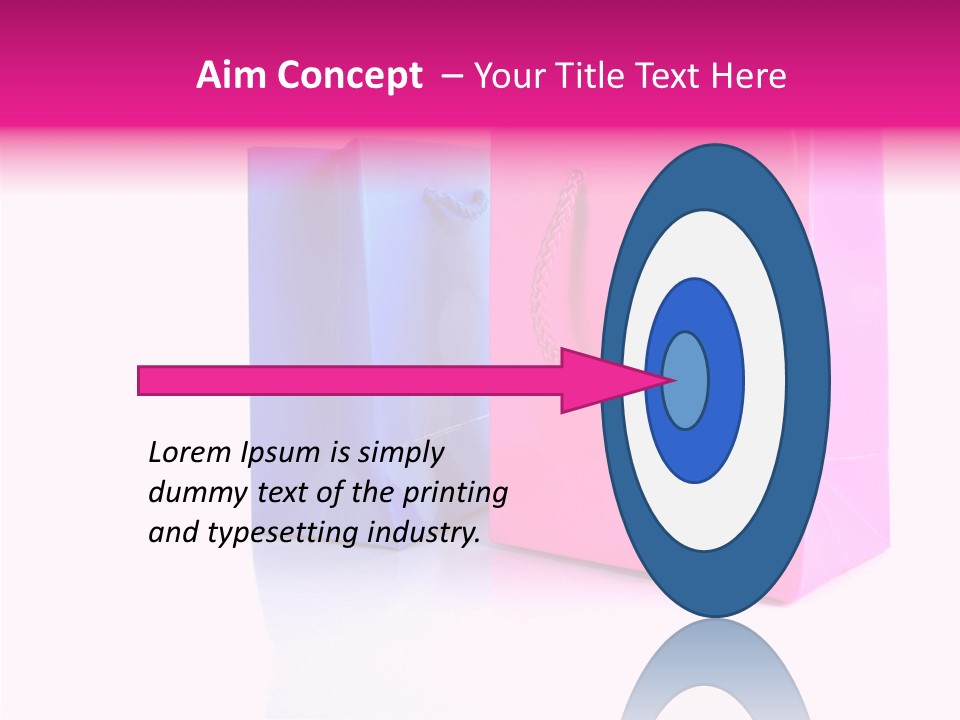 Bag Shop Blue PowerPoint Template