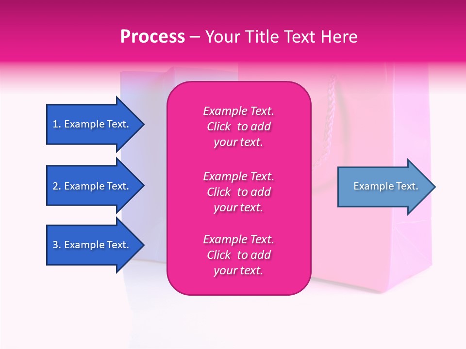 Bag Shop Blue PowerPoint Template