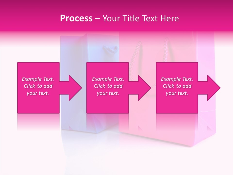 Bag Shop Blue PowerPoint Template