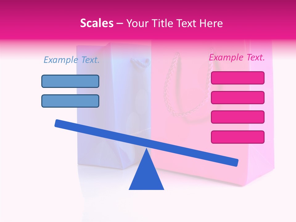 Bag Shop Blue PowerPoint Template