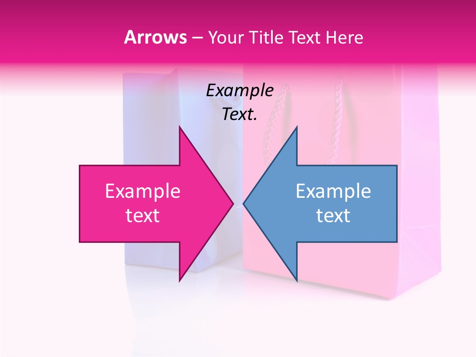 Bag Shop Blue PowerPoint Template