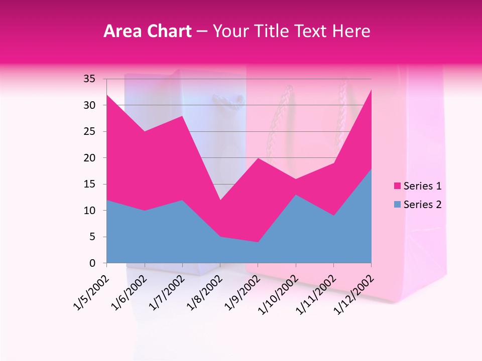 Bag Shop Blue PowerPoint Template