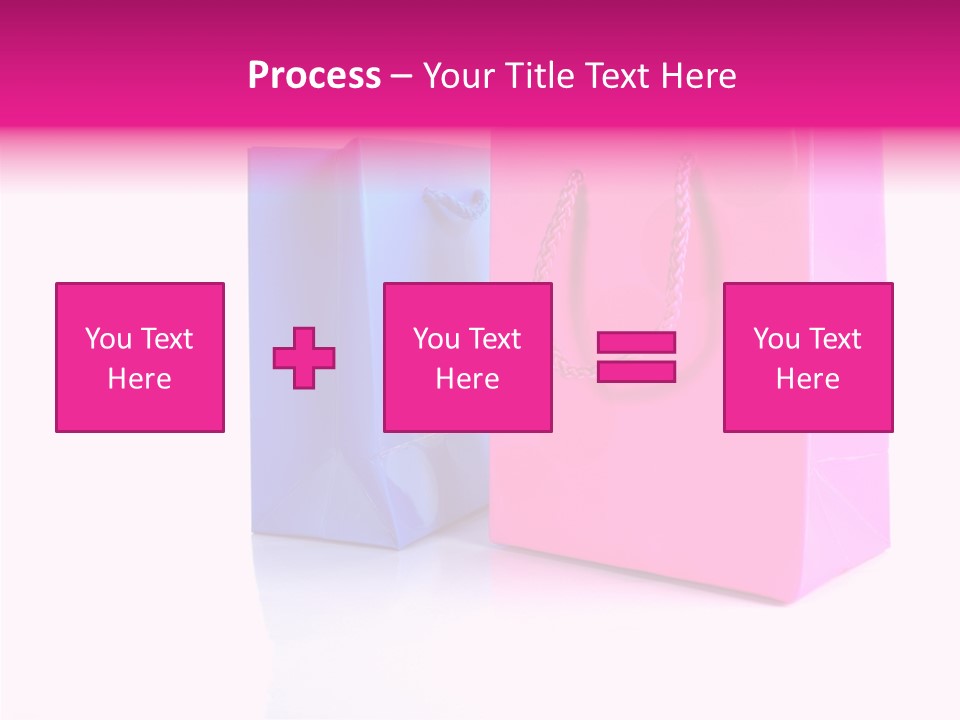 Bag Shop Blue PowerPoint Template