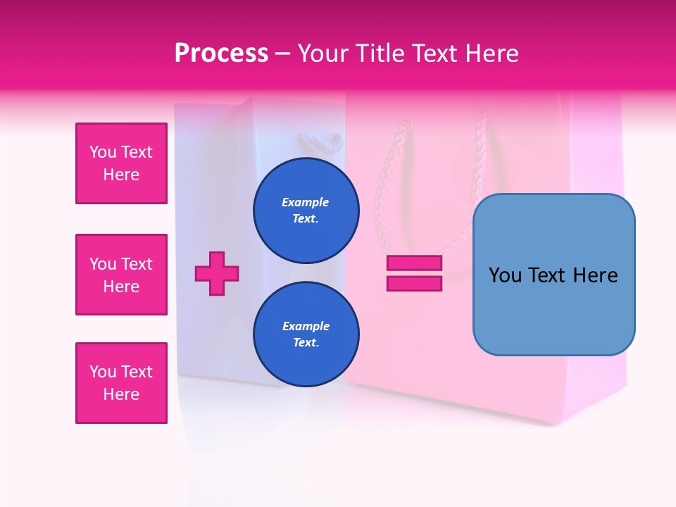 Bag Shop Blue PowerPoint Template