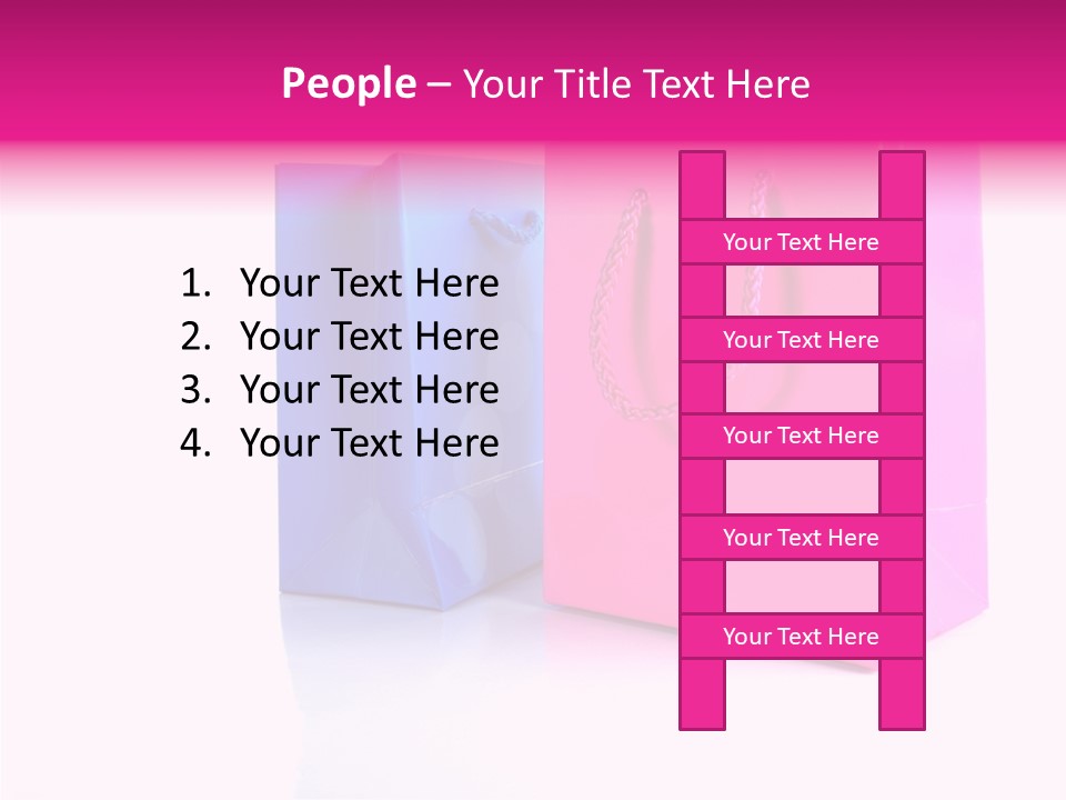 Bag Shop Blue PowerPoint Template