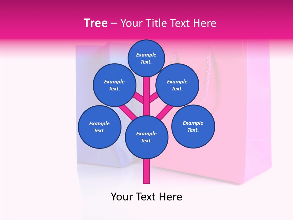 Bag Shop Blue PowerPoint Template