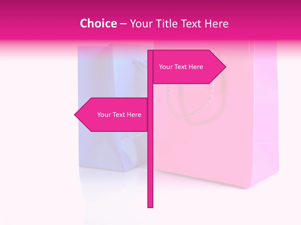 Bag Shop Blue PowerPoint Template