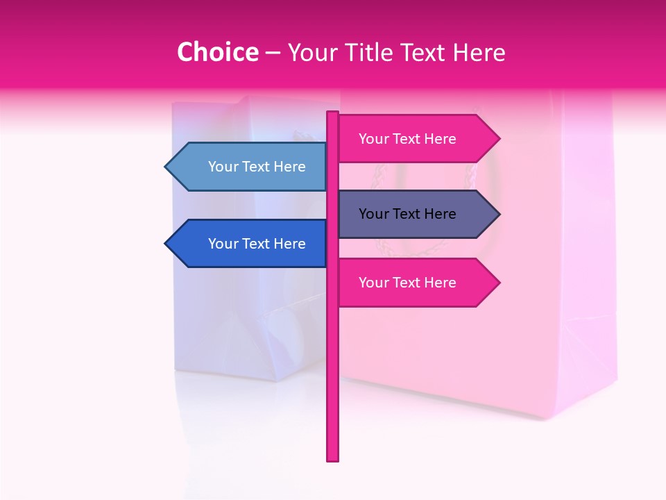 Bag Shop Blue PowerPoint Template