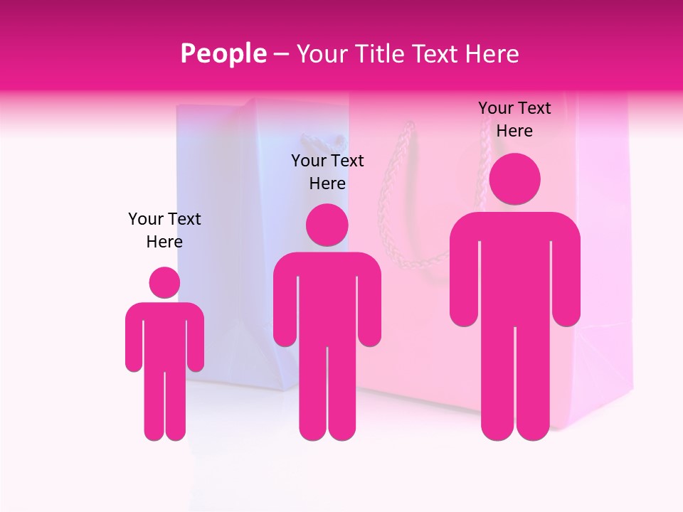 Bag Shop Blue PowerPoint Template