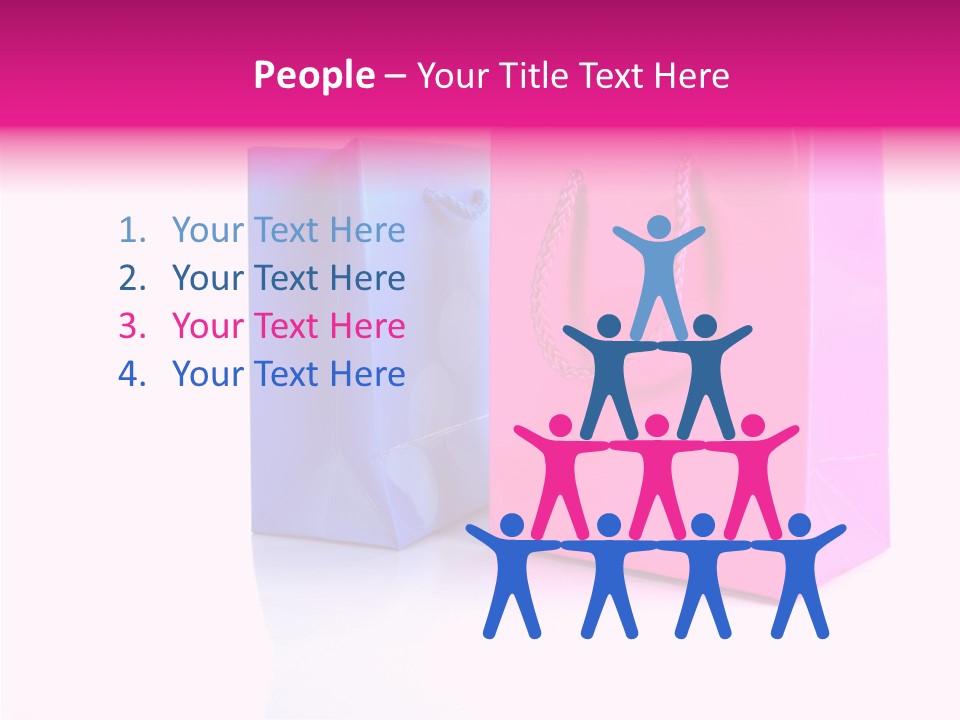 Bag Shop Blue PowerPoint Template