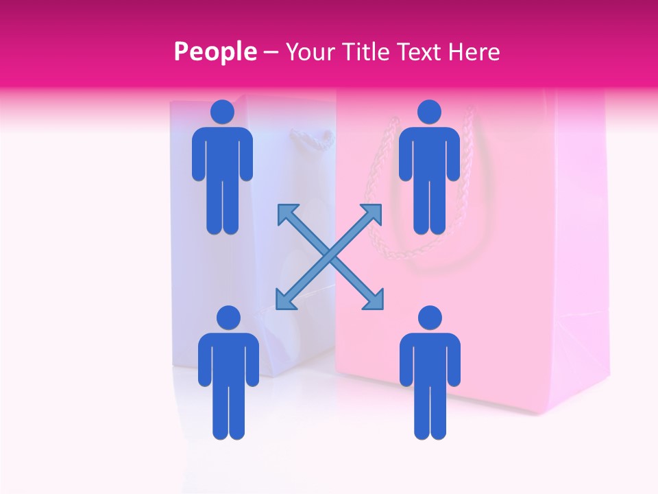 Bag Shop Blue PowerPoint Template