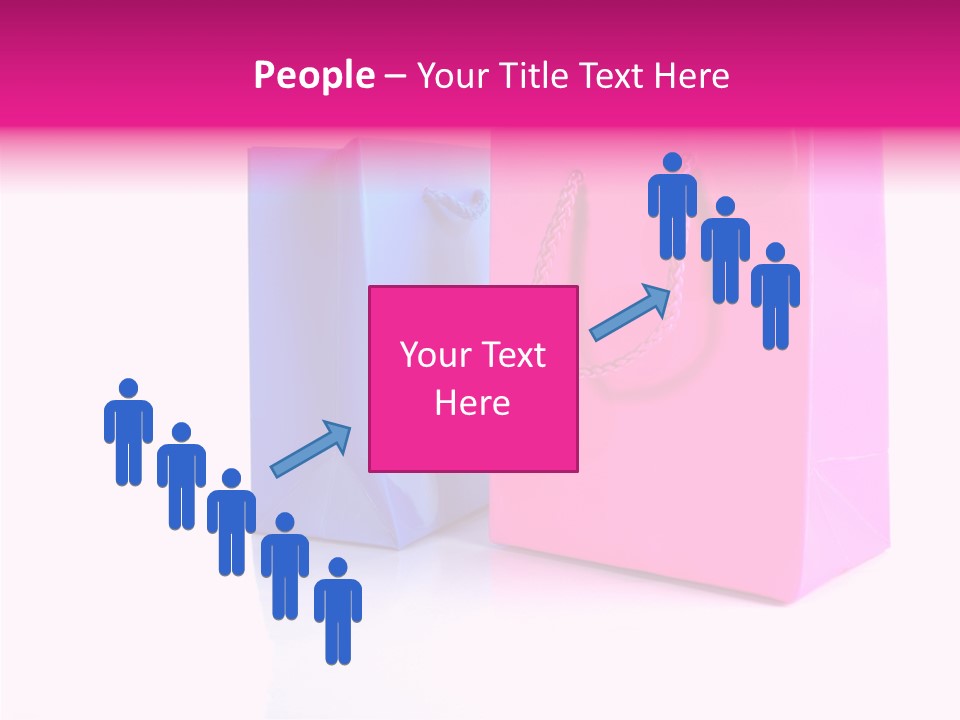 Bag Shop Blue PowerPoint Template