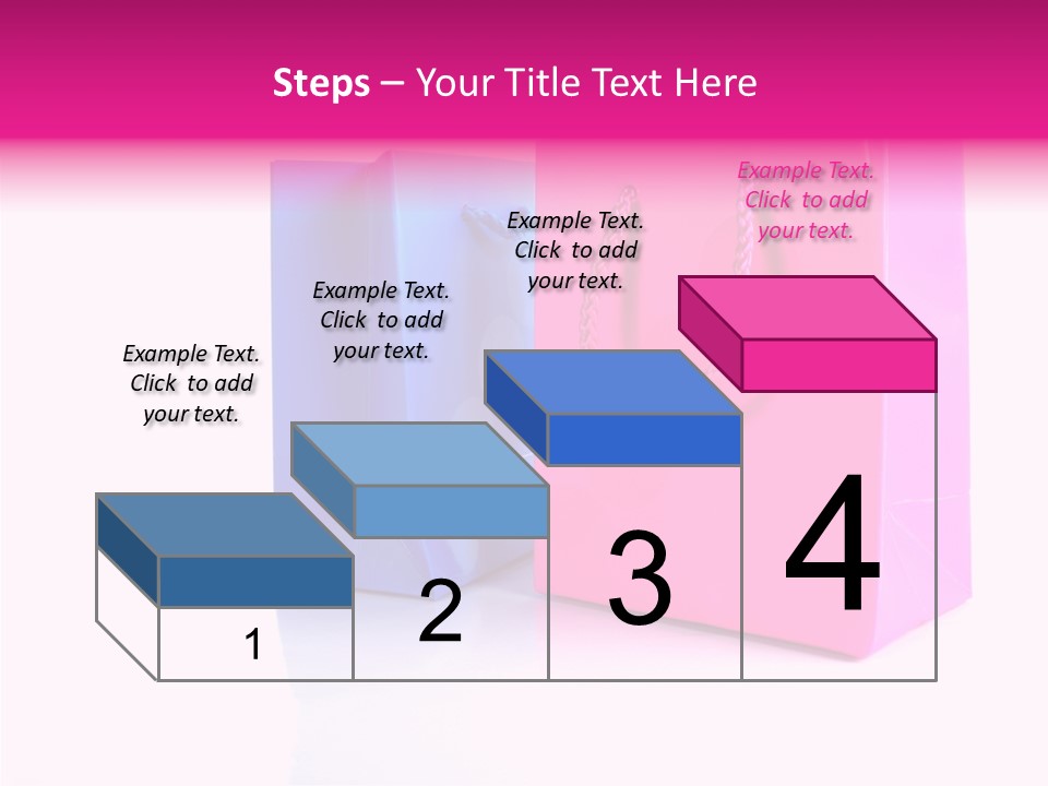 Bag Shop Blue PowerPoint Template