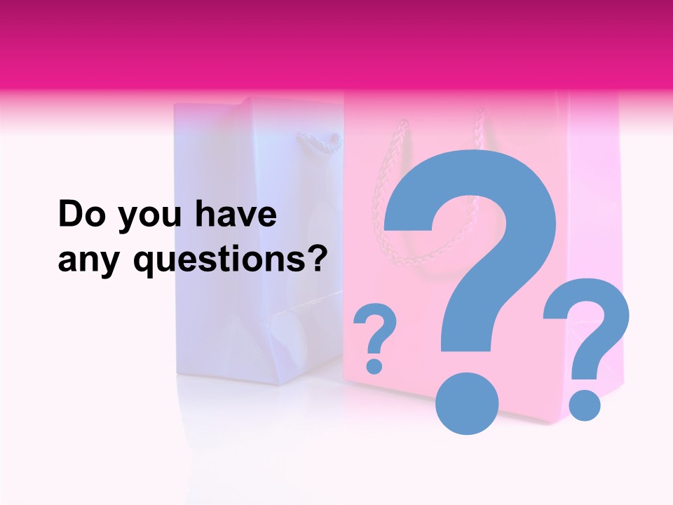 Bag Shop Blue PowerPoint Template