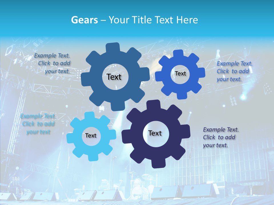 Equipment Showbiz Fest PowerPoint Template