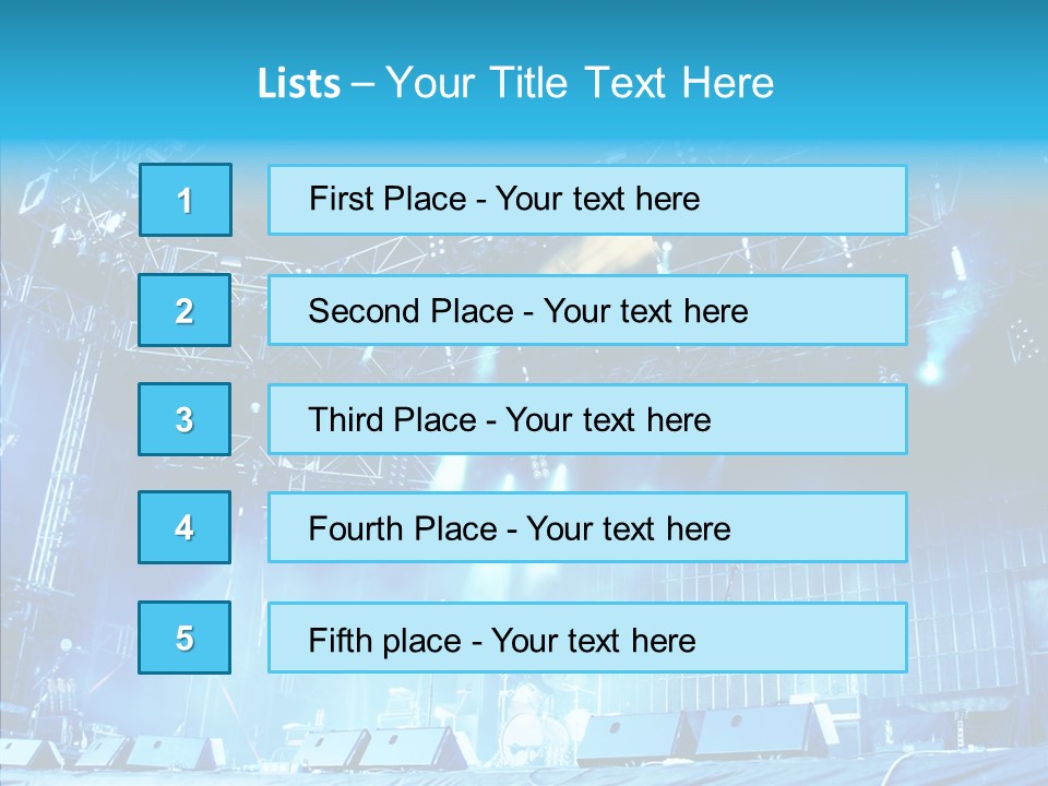 Equipment Showbiz Fest PowerPoint Template