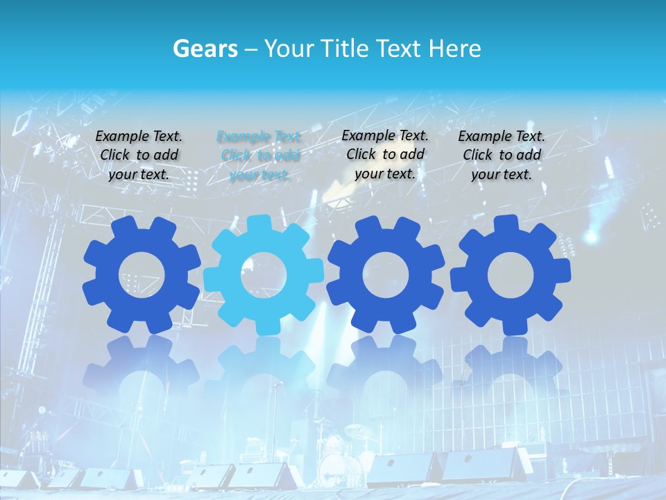 Equipment Showbiz Fest PowerPoint Template