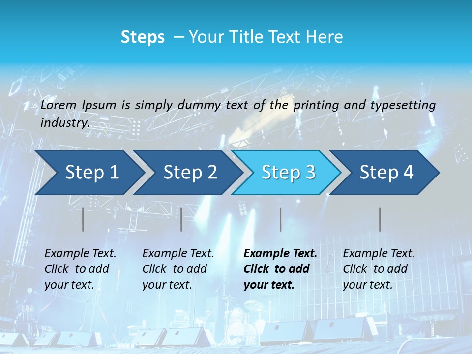 Equipment Showbiz Fest PowerPoint Template