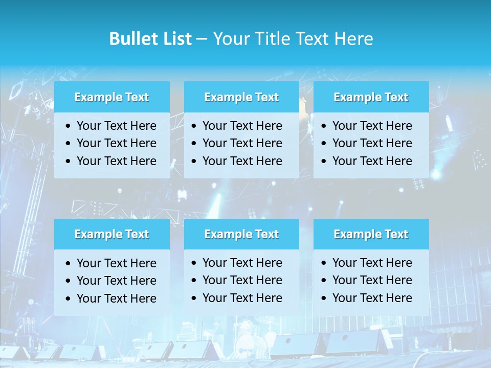 Equipment Showbiz Fest PowerPoint Template