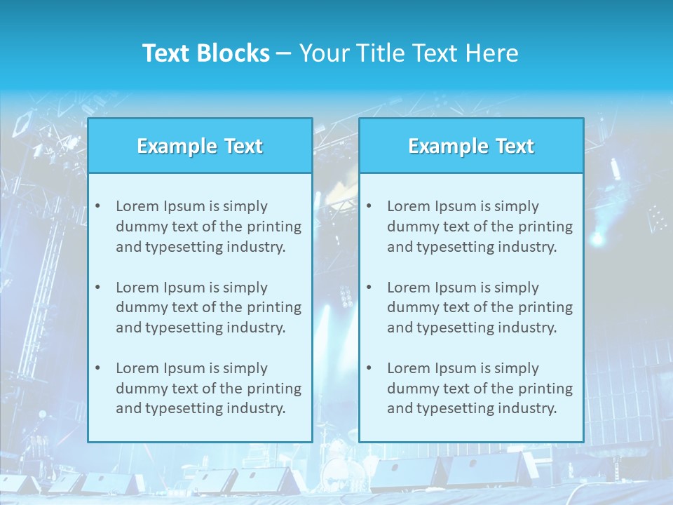 Equipment Showbiz Fest PowerPoint Template