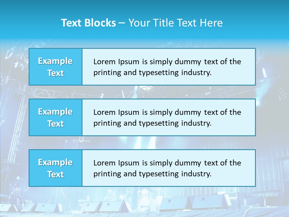 Equipment Showbiz Fest PowerPoint Template