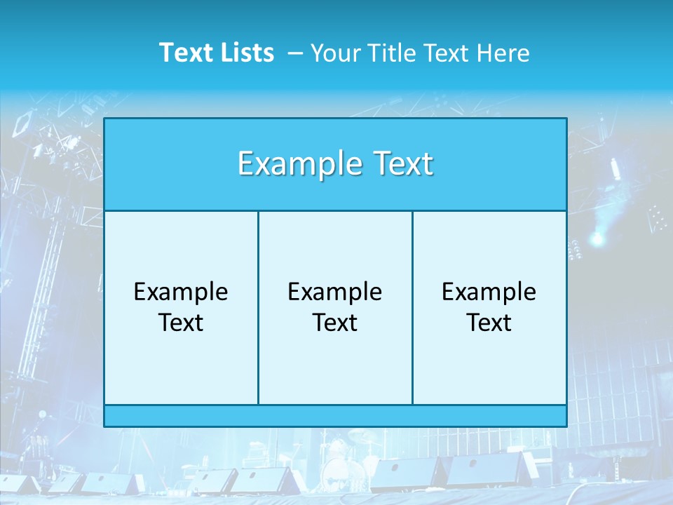 Equipment Showbiz Fest PowerPoint Template