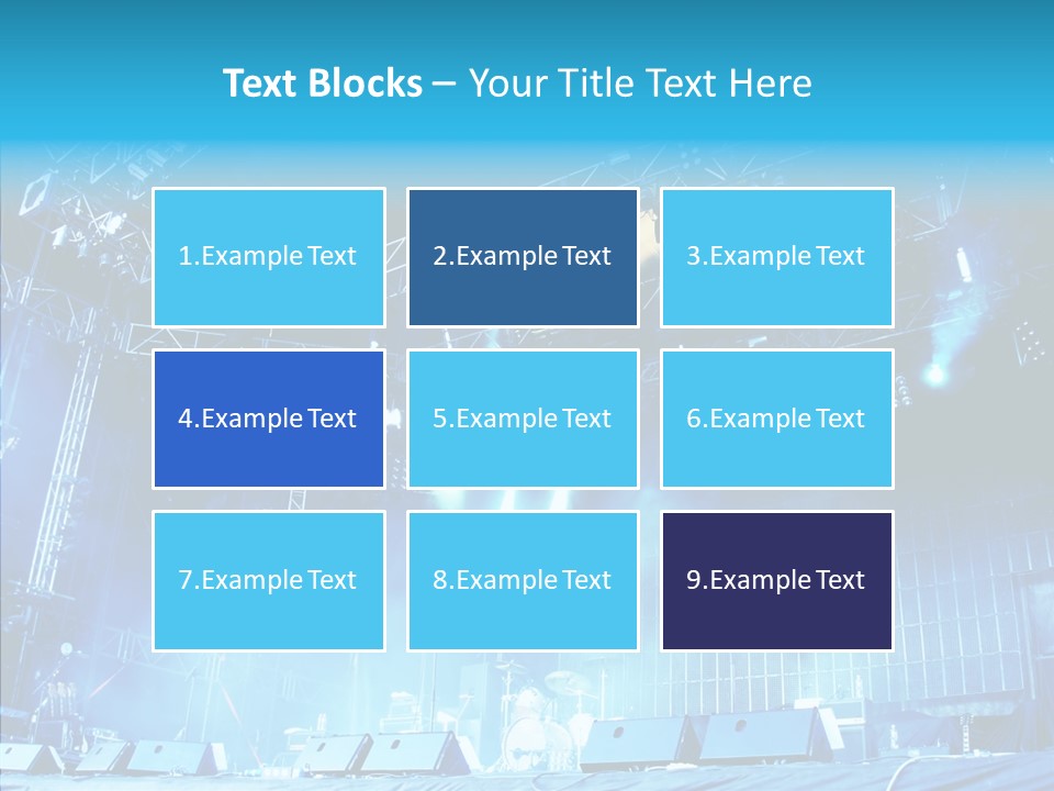 Equipment Showbiz Fest PowerPoint Template