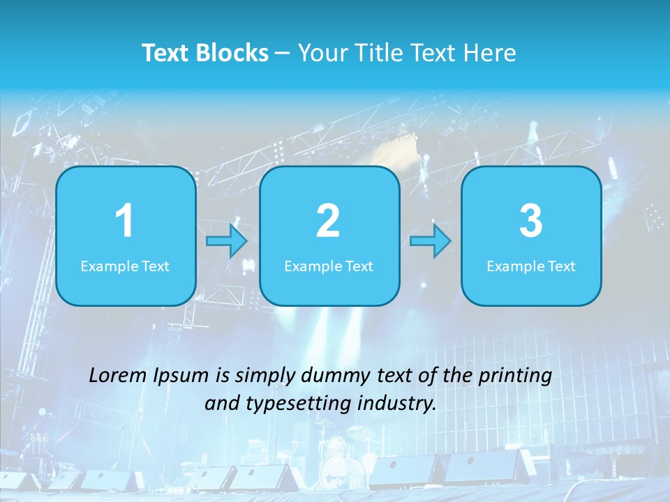 Equipment Showbiz Fest PowerPoint Template