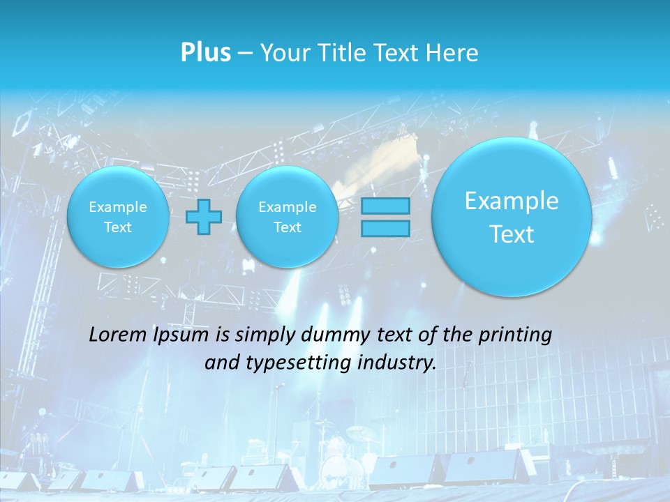 Equipment Showbiz Fest PowerPoint Template