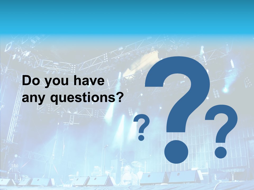 Equipment Showbiz Fest PowerPoint Template