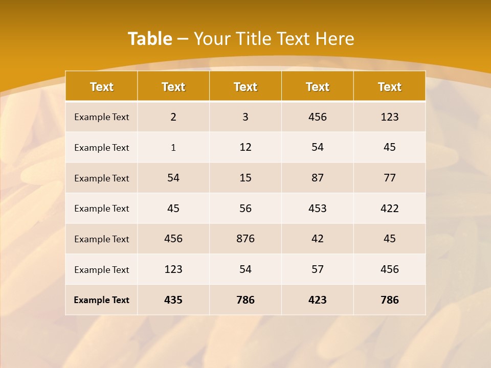 Side Dish Noodles Food PowerPoint Template