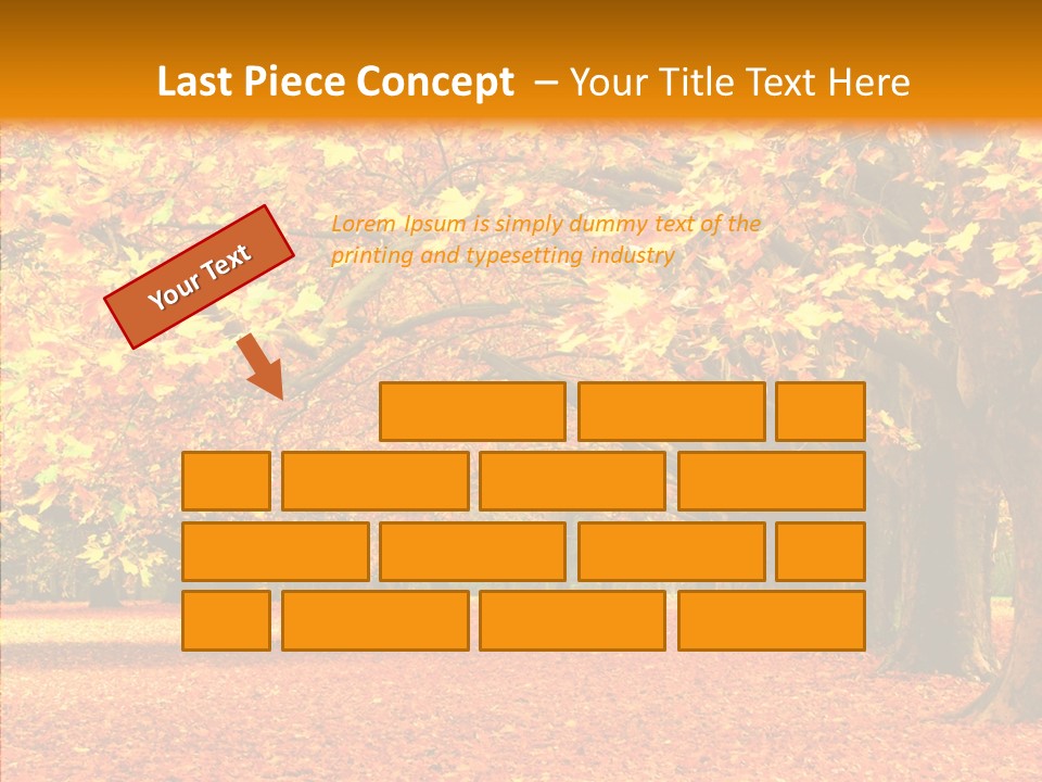 Color Red Gardening PowerPoint Template
