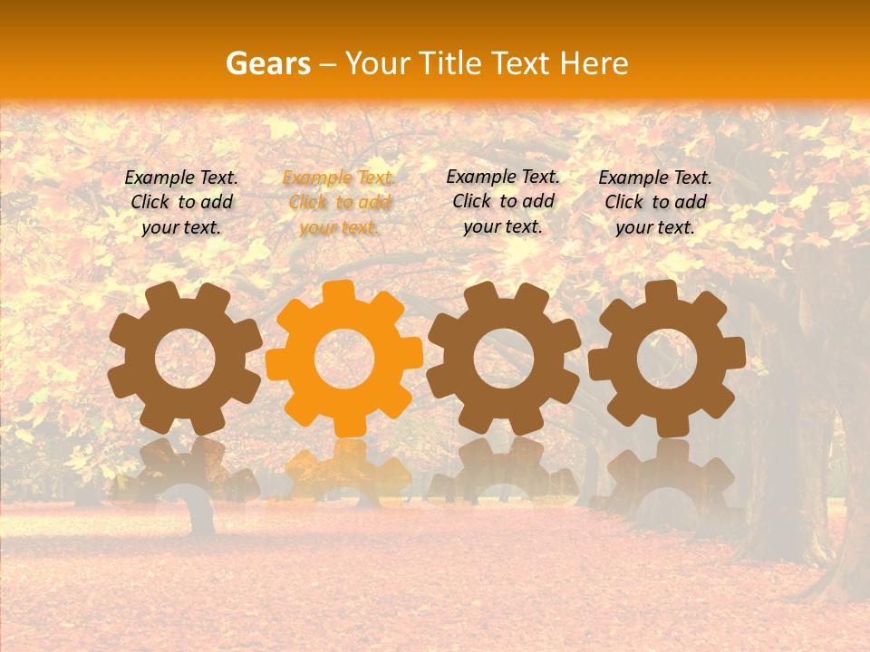 Color Red Gardening PowerPoint Template