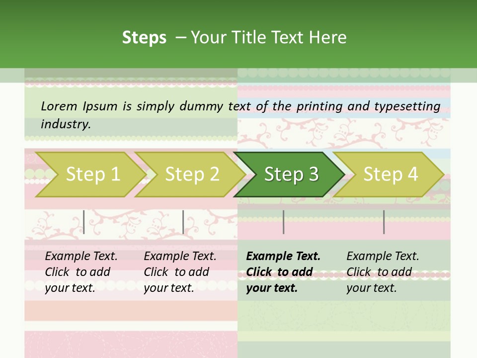 Blue Pretty Wallpaper PowerPoint Template