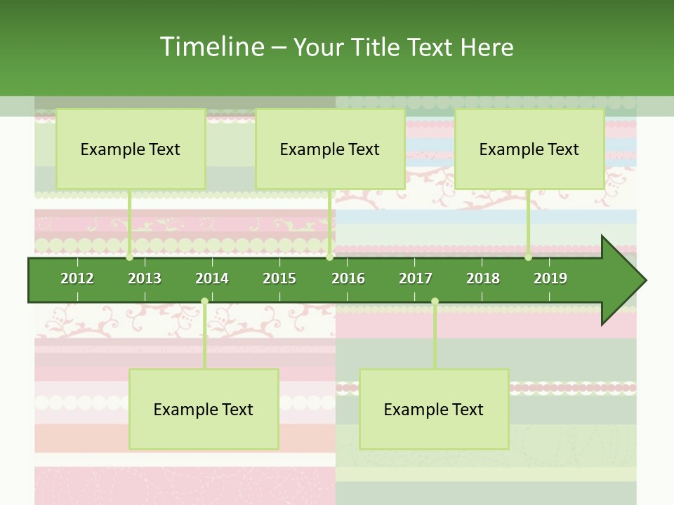 Blue Pretty Wallpaper PowerPoint Template